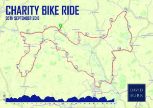 David Burr Charity Bike Ride Map