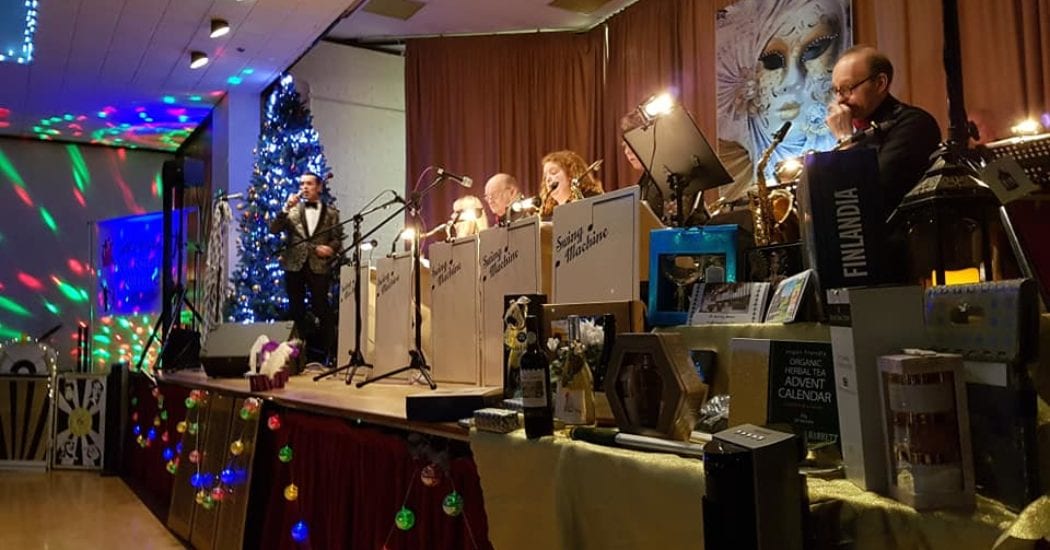 Swing band at charity masquerade ball - Sudbury, Suffolk
