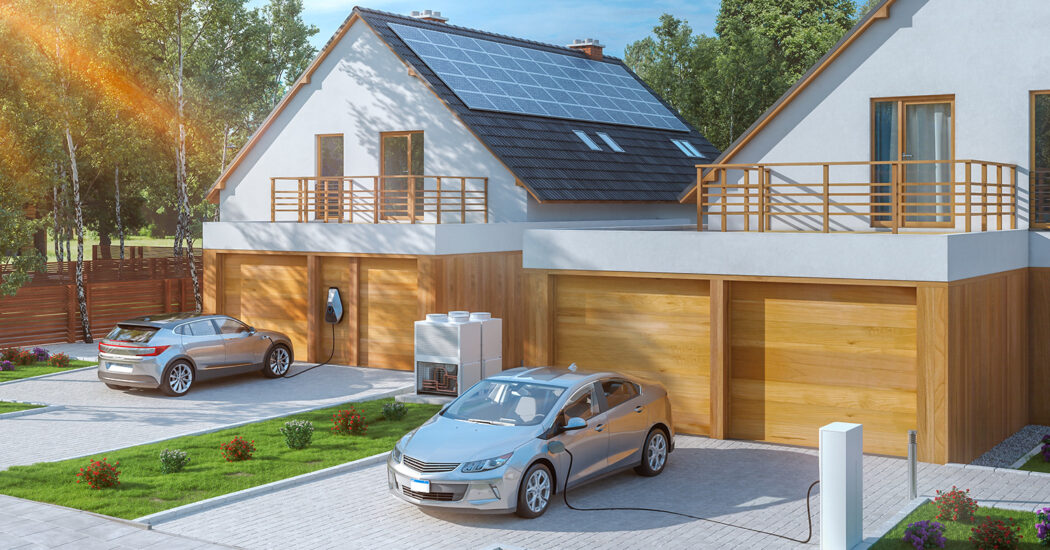 Electric vehicle chargers at home