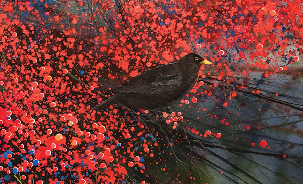 Paul Evans Winter Blackbird