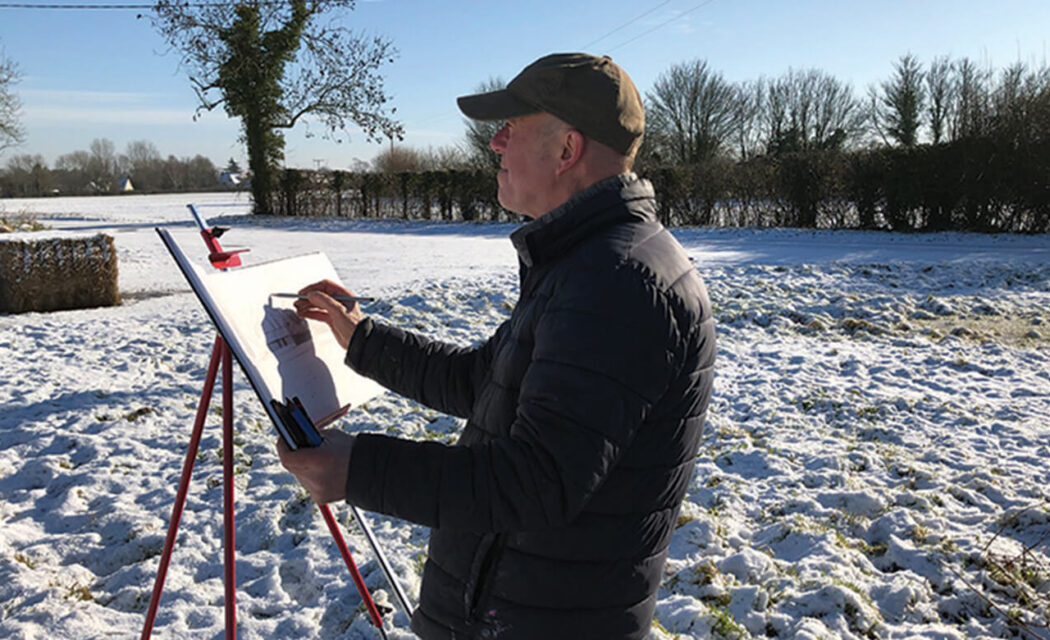 Lavenham artist Paul Evans