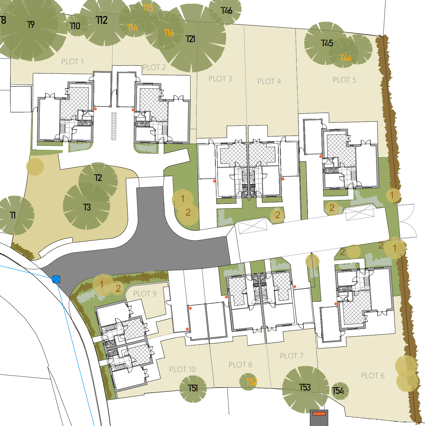 The Orchard, Kedington Siteplan